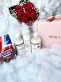 Valentine Hair Growth & Moisturizer Set : Shea Moisture +Roses + Chocolate