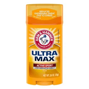 Arm and Hammer Ultra Max Antiperspirant Deodorant.