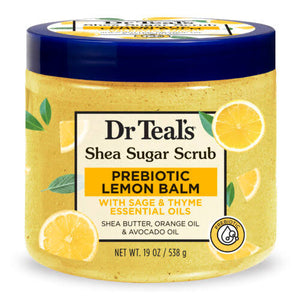Dr Teals Shea Sugar Scrub Prebiotic Lemon Balm