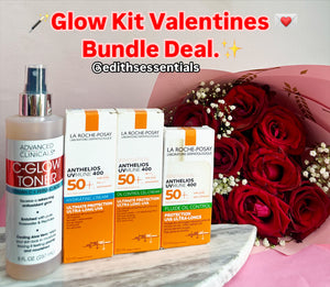 Valentine Glow Kit Skin Set + Roses