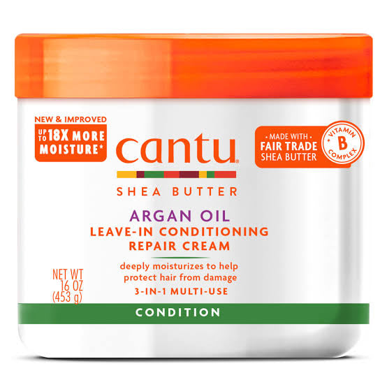 Cantu Shea Butter Argan Oil Leave-In Conditioning Repair Cream