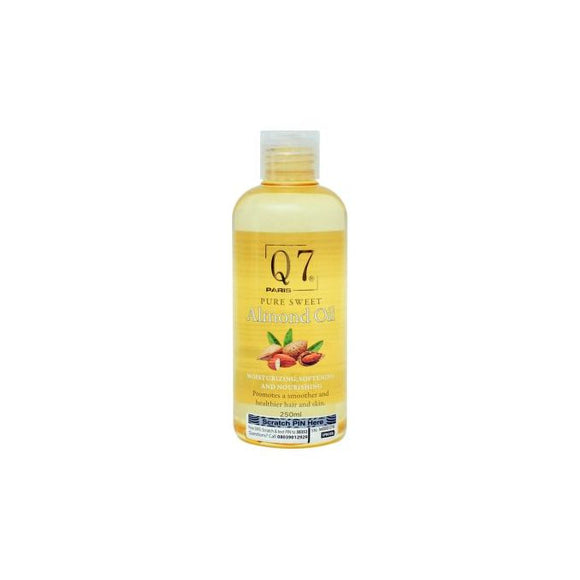 Q7 Paris 100% Pure Sweet Almond oil 250ml