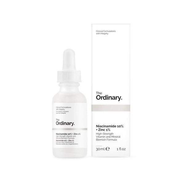 The Ordinary Niacinamide 10%+ Zinc 1% Serum.