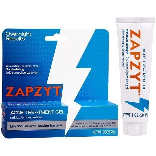 ZAPZYT Acne Treatment Gel 10% Benozyl Peroxide Gel.