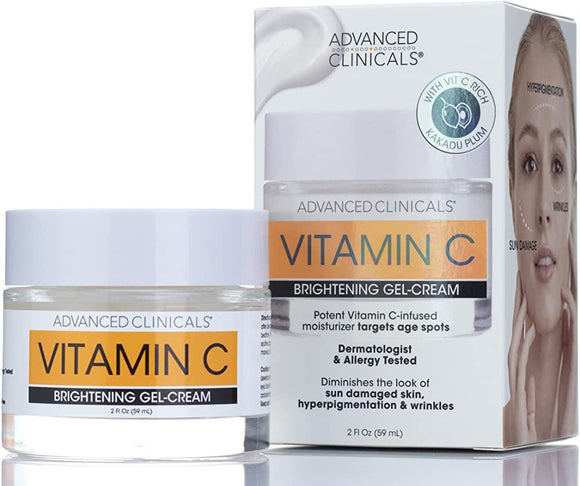 Advanced Clinicals Vitamin C Brightening Gel-Cream 59ml.