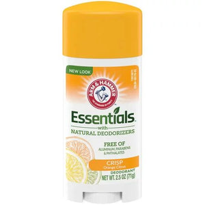 Arm and Hammer Essentials Orange Citrus Deodorant.