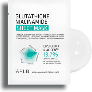 APLB Gluthathione Niacinamide Sheet Mask
