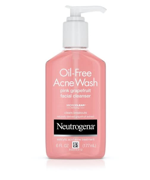 Neutrogena Oil-Free Acne Wash (Pink grapefruit facial cleanser)